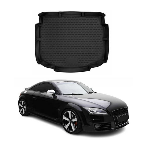 OMAC Cargo Mats Liner for Audi TT TTS TT RS 2006-2014 Waterproof TPE Black