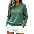 thumbnail image 5 of QATAINLAV Womens Sweater Fall Winter Trendy Knit Pullover Long Sleeve Crewneck Soft Sweaters Tops Daily Wear, 5 of 6