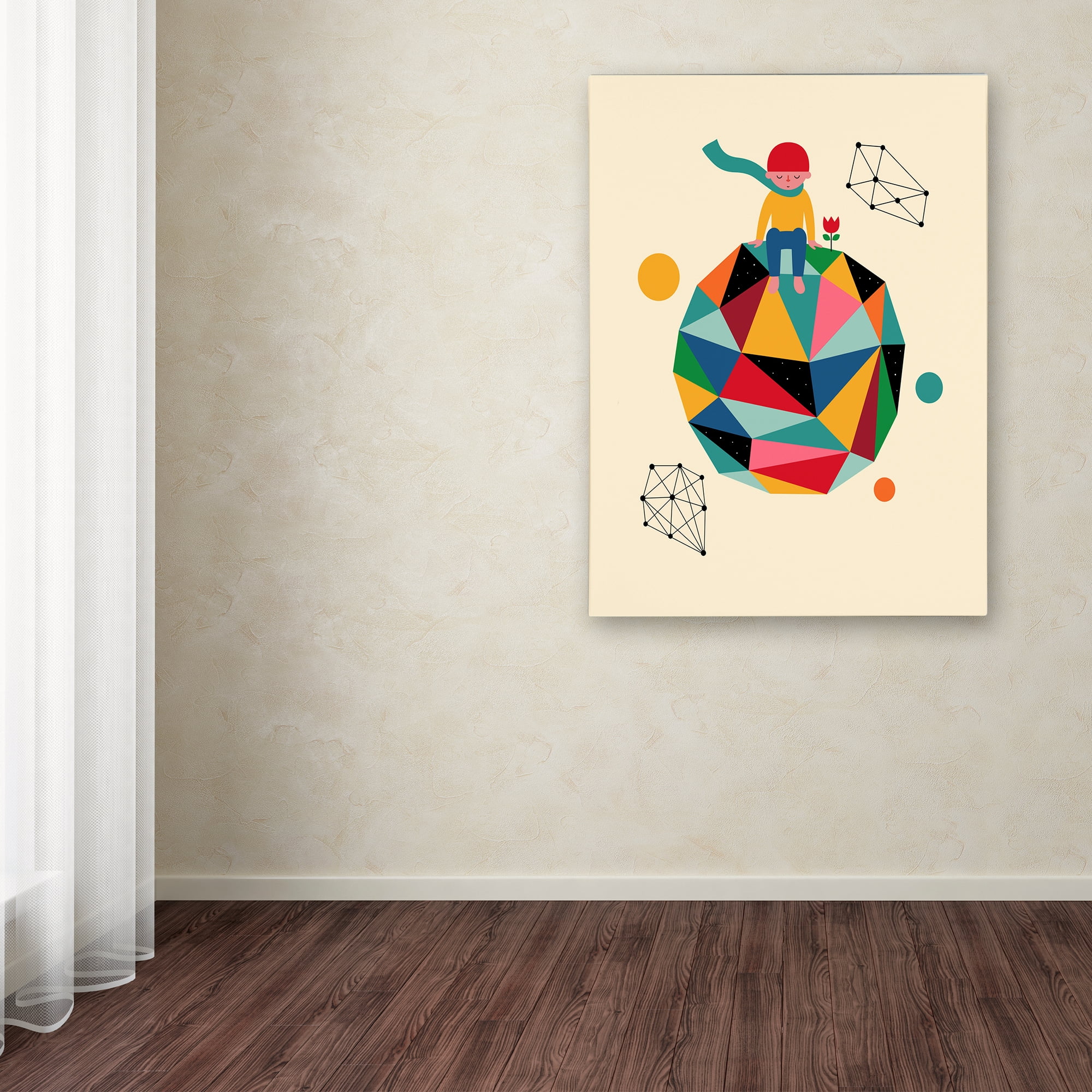 Trademark Fine Art 'Lonely Planet' Canvas Art by Andy Westface