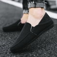thumbnail image 3 of Zapatos de hombre de gran tamaño, zapatos de verano para hombre, zapatos casuales perezosos, zapatos de moda de lona de lino transpirables coreanos, 3 of 6