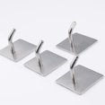 thumbnail image 3 of Ganchos adhesivos resistentes para toallas, ganchos para colgar en la pared, ganchos adhesivos impermeables de acero inoxidable para colgar, baño, cocina, hogar, 4 paquetes XianweiShao 9024715984104, 3 of 5