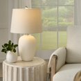 thumbnail image 3 of Tarro de cerámica Lamp Nourison Home de 58 cm con pantalla blanquecina, 3 of 6