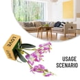 thumbnail image 2 of Bgsha Artificial Simulation Bonsai Orchid Flower Plant Vase Desktop Decor (With Pot), 2 of 9