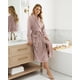 thumbnail image 5 of Bata larga de forro polar de peluche NY Threads Taupe XL, 5 of 6