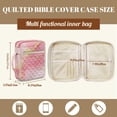 thumbnail image 5 of TSOVTHRID Pink Gold Marble Print Bible Cover Scripture Case, Bible Protective Cover with Zipper Closure, Practical Carrying Book Case Gift for Women Men Bibles Study, 5 of 7