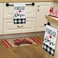 thumbnail image 3 of Antqov Valentine's Day Kitchen Towel 16x24" Heart Buffalo Plaids Dish Towel Quickly Drying Hand Towels Soft Tea Towel for Wedding Home Kitchen Decorations, 3 of 4