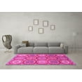 thumbnail image 3 of Ahgly Company Indoor Rectangle Abstract Pink Modern Area Rugs, 5' x 8', 3 of 4