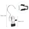 thumbnail image 2 of Uxcell 24Pack Stainless Steel Boot Hangers Portable Laundry Hanging Hooks Clips, Black, 2 of 6