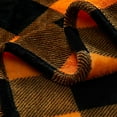 thumbnail image 2 of Fleece Throw Blankets, Orange Buffalo Plaid Throw Blanket for Couch Sofa Bed, Soft Warm Fuzzy Cozy Checkered Blanket, Lightweight Farmhouse Halloween Decor 50" x 60" (Pumpkin & Orange), 2 of 6