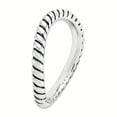 thumbnail image 3 of Bague Ondulée Antique Polie en Argent Sterling Stackable Expressions Taille 8, 3 of 3