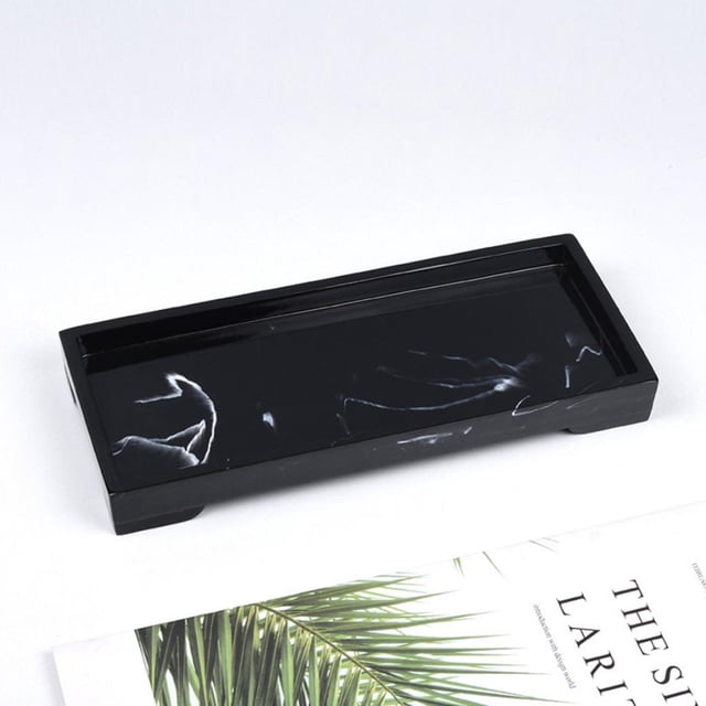 Bandeja de tocador decorativa, organizador de cosméticos, bandeja de almacenamiento de tocador de encimera de para perfumería, joyería, artículos perfecl bandeja de tocador de baño