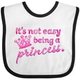 thumbnail image 3 of Inktastic It's Not Easy Being a Princess Girls Baby Bib, 3 of 4