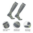 thumbnail image 3 of 2Pairs Ski Socks Merino Wool Thermal Knee High Winter Snowboard Sport Socks Men Women - Blue+Gray, 3 of 5