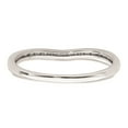 thumbnail image 5 of 10k White Gold 1/10 carat Diamond Contoured Complete Wedding Band, 5 of 7