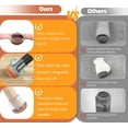 thumbnail image 4 of Silicone chair leg floor protector Furniture slider, chair leg cap with felt, rubber furniture cushion table leg protector, round chair leg cover 16 Pack clear M (Fit:3/5" 1/8"), 4 of 7