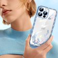thumbnail image 2 of Compatible with iPhone 14 Pro Max Case Bling Glitter Case Electroplated Diamond Crystal Clear Flowers Shine Luxury Sparkle Fashion Protection Shockproof Cover for Women Girls, 2 of 6