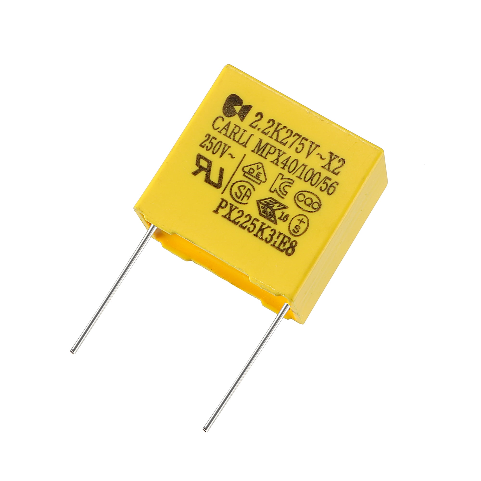 Uxcell 2.2uF 275VAC X2 MKP Polypropylene Film Safety Capacitors 20 Pack