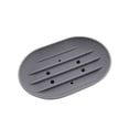 thumbnail image 2 of Silicone Soap Bowl With Drainage Holes Non Slide Elliptical Soap Container For Bathroom And Shower Use, 2 of 6