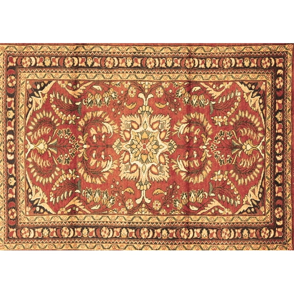 Ahgly Company Indoor Rectangle Persian Brown Traditional Area Rugs, 3' x 5'