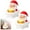 Beige, variant on Santa Bathtub Reading Night Light Ornament Christmas Resin Sculpture Desktop Decoration for Holiday