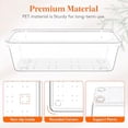 thumbnail image 4 of Lifewit 8 Pcs Large Bathroom Drawer Organizers, 3 Sizes Clear Plastic Storage Organizer Trays for Make Up, Kitchen Utensils, Vanity Accessories in Bathroom/Office/Dresser Organization, 4 of 8