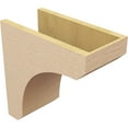thumbnail image 5 of 8"W x 16"D x 16"H Classic Legacy Rough Cedar Woodgrain TimberThane Corbel, Primed Tan, 5 of 6