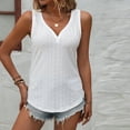 thumbnail image 4 of FJUCHAI Womens Tops Vest V-Neck Sleeveless Soft Summer Tees Loose Vest S-XXL, 4 of 10