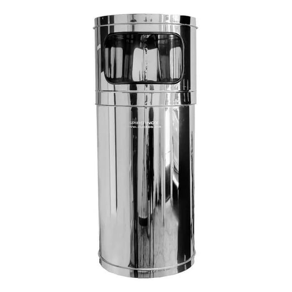 Bote de BASURA 44 Litros Spiro Inox ACERO inoxidable 30x75 cm