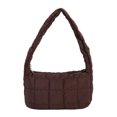 thumbnail image 4 of Bolsa bandolera de nailon para mujer diseño con espacio bandolera acolchada de color liso JShteea Para Estrenar, 4 of 8