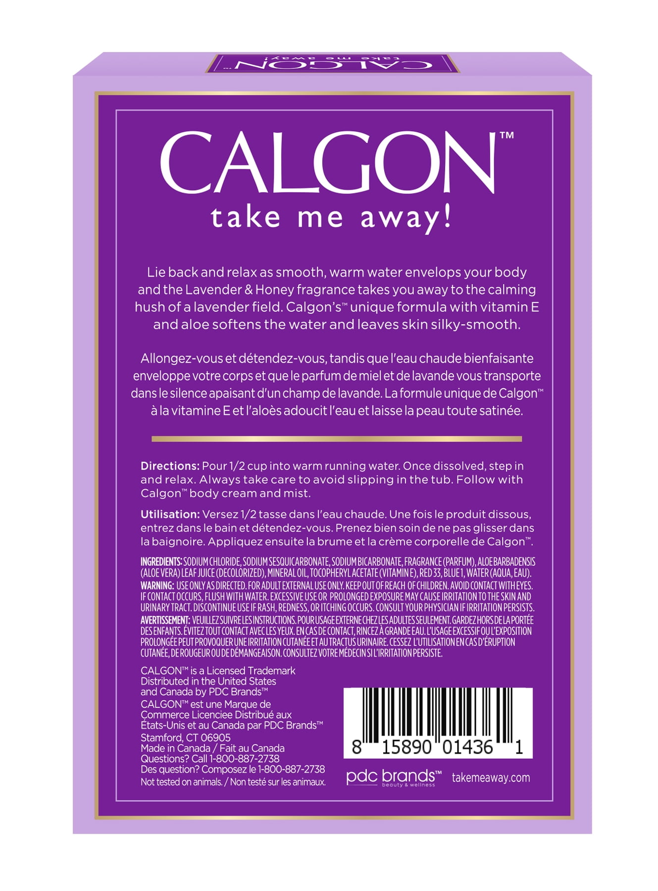 Calgon Lavender & Honey Moisturizing Bath Fizzies, 8 ct / 2.1 oz