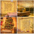 thumbnail image 4 of 100 luces de cadena LED, luces de cadena para interiores y exteriores 8 modelos de luces de cadena funcionan con enchufe impermeable IP44-EU, que se utiliza para decoraciones de árboles, Navidad y bo JAMW Sencillez, 4 of 5