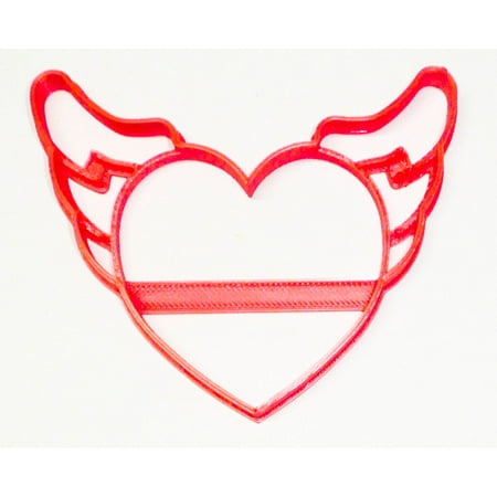 

Heart With Angel Wings Love Memorial Tattoo Valentines Cookie Cutter USA PR3324