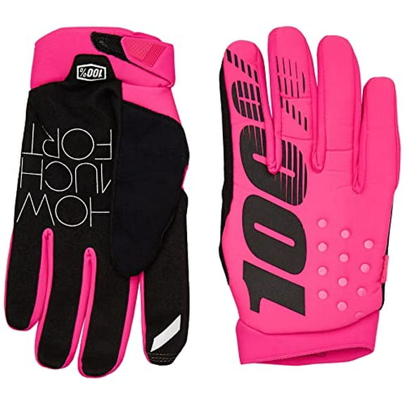 100% Brisker Dual-layer Cold Weather Insulated Softshell TPR Wrist closure system Gloves for Motocross Riding Snowmobile