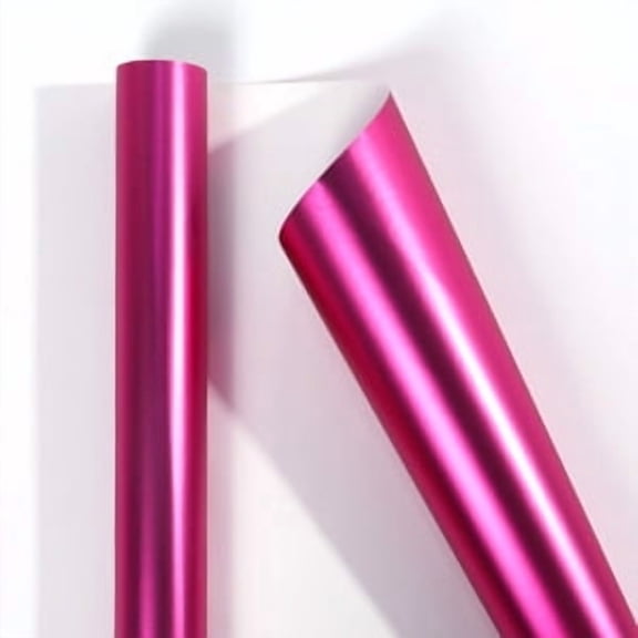 NAMZI 17 Inches X 9.84 Feet Rose Matte Metallic Wrapping Paper, Solid Color for Birthdays, Weddings & DIY Bouquets