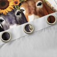 thumbnail image 4 of Castle Fairy Farmhouse Animal Donkey Black Out Curtains for Female Men Women,Sunflower Butterflies Curtains Pack of 2 (42x63 Each),Lodge Cabin Bedroom Curtains,Luxury Bedroom Decor, 4 of 6
