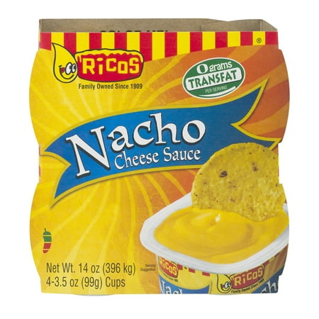 (2 Pack) Ricos Nacho Cheese Sauce, 4 ct (Best Way To Heat Up Nacho Cheese)