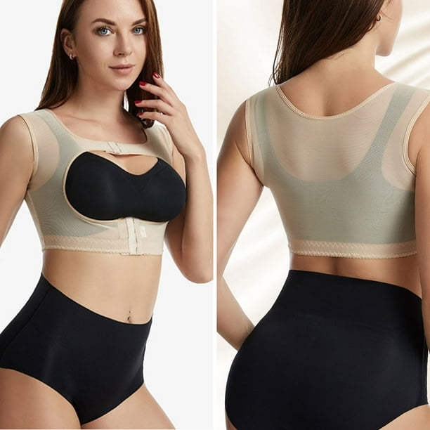Women Breathable Shapewear 4 In 1 Front Buckle Chest Support Chest Support  Vest S
