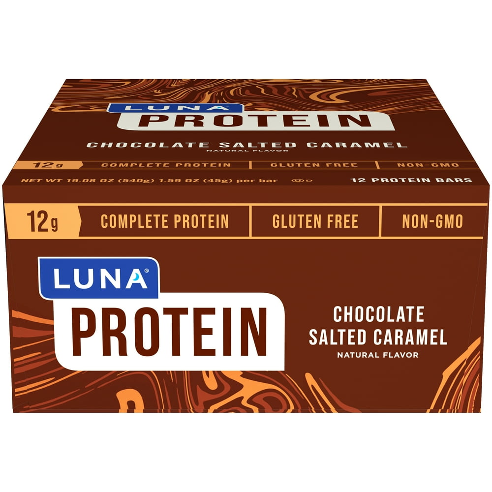 LUNA® Chocolate Salted Caramel Protein Bars 12 ct Box