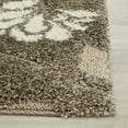 thumbnail image 4 of SAFAVIEH Florida Teodor Floral Shag Runner Rug, Smoke/Beige, 2'3" x 13', 4 of 7