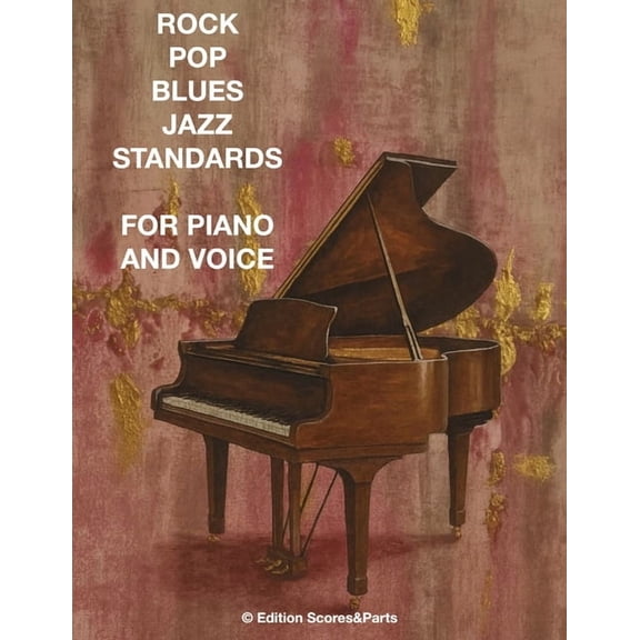 Rock Pop Blues Jazz Standards for Piano and Voice, (Paperback)