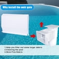 thumbnail image 5 of HLONK TOYMIS Pool Skimmer Weir Door - Adjustable Damper for Efficient Water Flow  Compatible with Hayward SP1082  SP1083  SP1084  SP1085  SP1086 Models  White  Pool Skimmer  Userfriendly, 5 of 5
