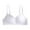 White, variant on Teen Girls Wireless Bra High School Student Girl Gathered Sports Casual Support Bralettes with Adjustable Strap Padded Training Bras for Girls White L