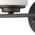 thumbnail image 4 of Poydras 2-Light Oil-Rubbed Bronze Vanity Light With Etched Glass Shades, 4 of 6