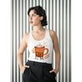 thumbnail image 2 of Hello Fall Mug Racerback Tank Women -SPIdeals Designs, Female Large, 2 of 4