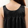 thumbnail image 6 of Women's Sleepwear Zaewscy Women's Casual Home Wear Sleeveless Short Nightgown Black Free Size, 6 of 8