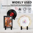 thumbnail image 3 of CHOK Vinyl Record Storage Holder Metal LP Record Holder Modern Black Album Storage Rack Compact Desktop Vinyl Record Display Rack CD Display Stand for Vinyl Records, 3 of 11