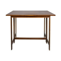 Casual Home 28 Inches Folding Dining Table, Warm Brown