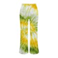 thumbnail image 4 of Endives Women's Pants Tie Dye Printed Casual Wide Leg Pants Fall Outfits for Women 2025, 4 of 7