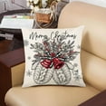 thumbnail image 4 of Meitianfacai - Fundas de almohada navideñas de 45 x 45 cm, diseño de árbol de Navidad, ideal para decorar el hogar, el sofá o las fiestas., 4 of 4