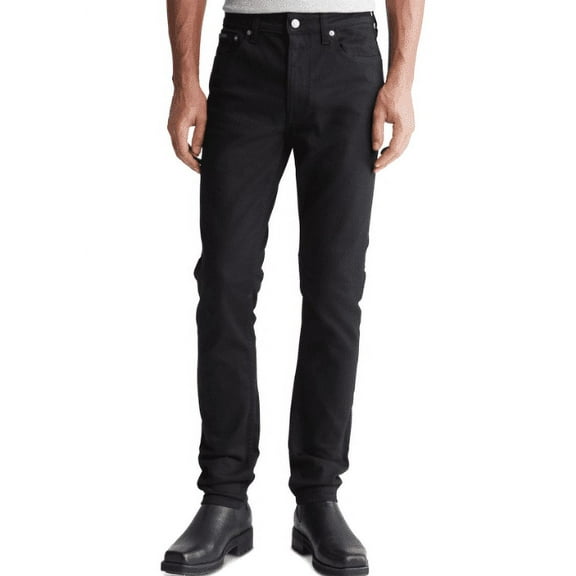 Calvin Klein Men's Black Skinny-Fit Jeans, 34 Wx30 L